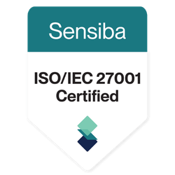 Sensiba ISO/IEC 27001 Certified Badge